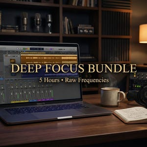 Deep Focus Brainwave Bundle | 5 Hour Raw Binaural Beats for Study & ADHD Focus | Royalty Free Commercial Use Audio Pack