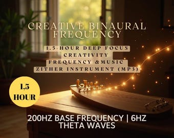 Música de ritmos binaurales: Ondas Theta de 6 Hz, instrumento de cítara (MP3)