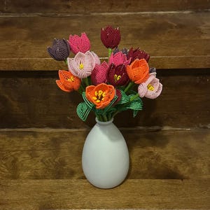 Individual French Beaded Tulip