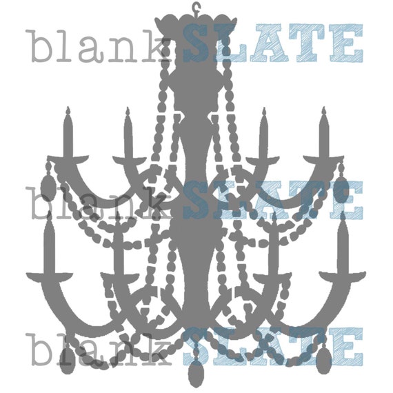 Items similar to Chandelier Stencil - 8x8 on Etsy