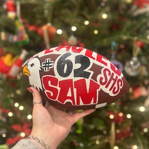 Custom hand painted sports ball