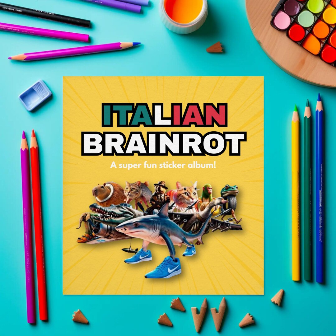 Italian Brainrot Sticker Album for Kids – Printable Meme Sticker Book ...