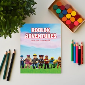 Roblox Adventures – Printable Coloring Book for Kids | 10 Fun Roblox Pages | Gaming Activity | Instant Digital Download A4 PDF