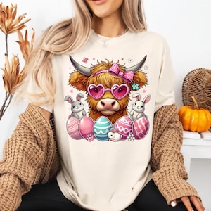 Comfort Colors® Easter Cow Shirt, Heifer Easter Day Shirt, Funny Easter Shirt, Gift For Easter, Easter Animal Shirt, Cute Easter Shirt