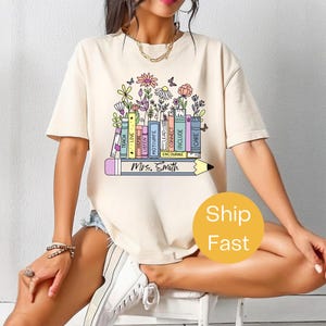 Comfort Colors® Personalized Teacher Shirt, Custom Teacher Gift, Teacher Appreciation Shirt, Back to School Teacher Tee, Personalized Gifts