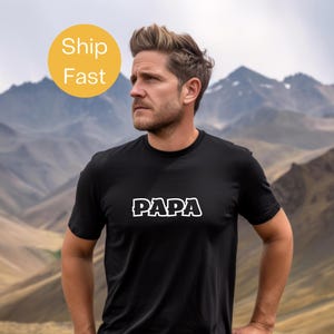 Comfort Colors® PAPA Shirt, Dad Life Tee, Funny Papa T-Shirt, Father&#39;s Day Gift for Dad, Cool Dad Shirt, Best Papa Ever Shirt, Humor Tee