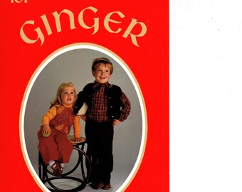 Ginger Designs Childrens Vest and Pants Pattern 101 Size 2-6 Youth Vest Pants, Vintage 1982 Child Pattern, Uncut Pattern, Multi Size Pattern