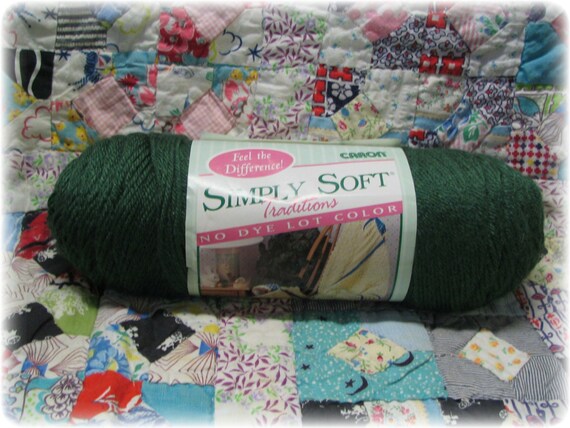 Caron Simply Soft Yarn Worsted Weight 4 Ply Color Dark Sage 9707 6 Ounces 315 Yards 170 Grams Caron Simply Soft Yarn Worsted Weight 4 Ply Color Dark Sage 9707 6 Ounces 315 Yards 170 Grams