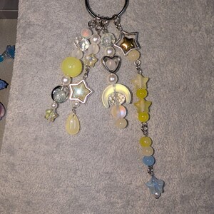 Stitch on the Moon Keyring / Bag Charms (Extra Long) - Stitch & Angel Celestial Collection image 13