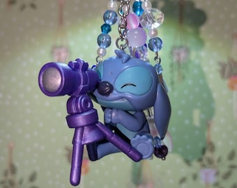 Star Gazing Stitch Keyring / Bag Charms - Stitch & Angel Hobby Collection