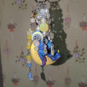 Stitch on the Moon Keyring / Bag Charms (Extra Long) - Stitch & Angel Celestial Collection image 19
