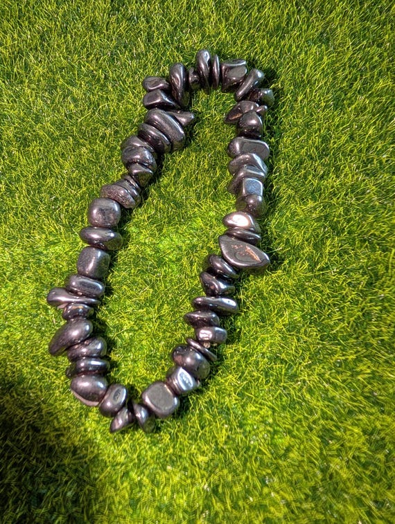 ヘマタイトビーズブレスレット：グラウンディング、保護、安定性（16