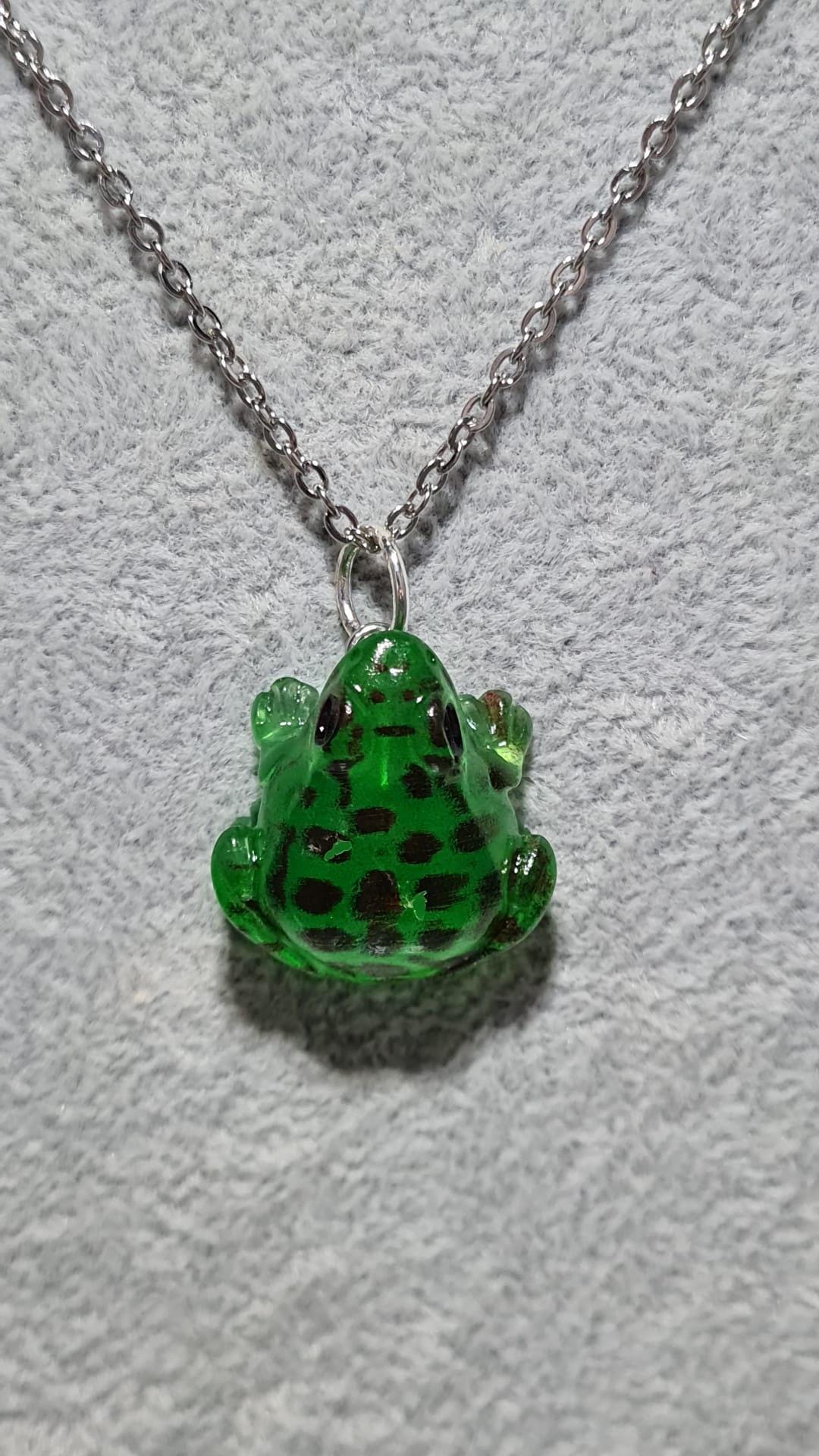 Frog Ball Chain Frog Charm Necklace - Choose Your Chain - Etsy