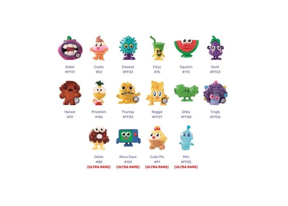 Moshi Monsters Keyrings - Food Factory Figures - Etsy