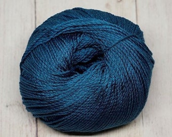 Louisa Harding mulberry silk shade 16 Deep Teal 112g knitting crochet craft project