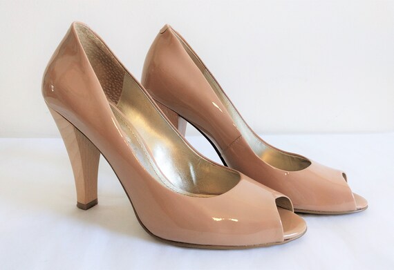 1950's vintage style peep toe shoes- Nine West pa… - image 1
