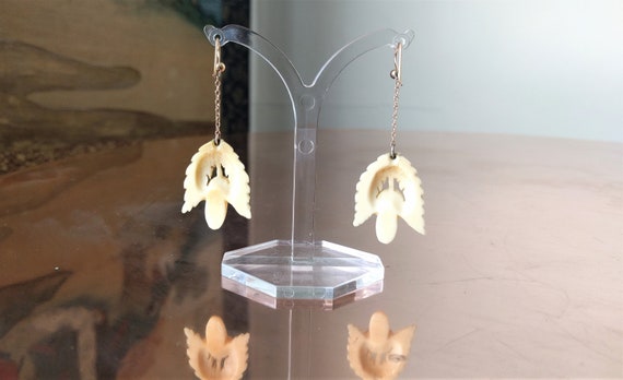 Victorian acorn and oak leaves earrings - antique… - image 5
