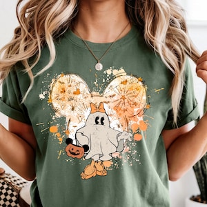 Retro Mickey Friends Halloween Group Shirts, Mickey Halloween Party Ghost Costume Shirt, Matching Disney Halloween Sweatshirt