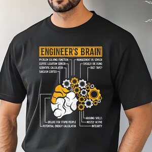 Engineer's Brain Comfort Colors T-Shirt, Funny STEM Gift