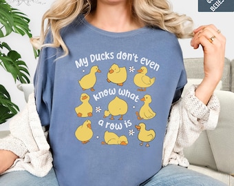 Funny Ducks Teacher Shirt: Comfort Colors, Kindergarten Humor