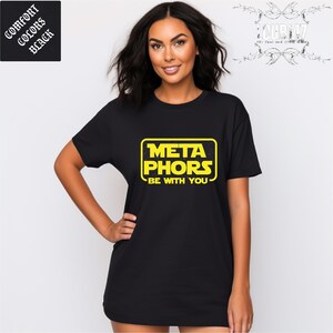 Metaphors Be With You Shirt, Comfort Colors English Teacher Tee image 3