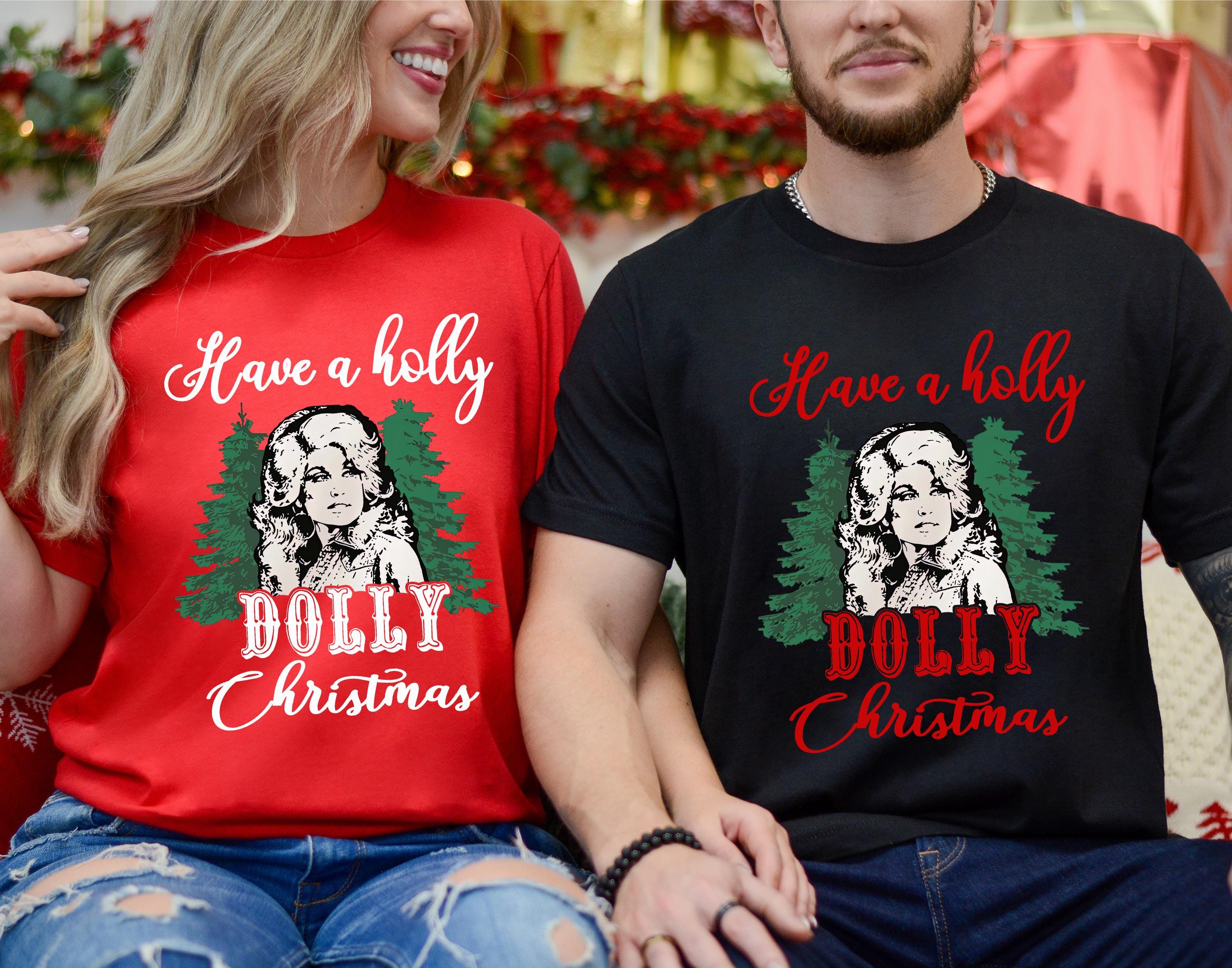 VESMARP Women's Christmas Sweatshirt - 'Have A Holly Dolly Christmas Witch' Long Sleeve Pullover Holiday Sweater - View #4