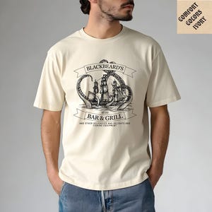 Blackbeard's Bar & Grill T-Shirt: Our Flag Means Death, Comfort Colors