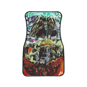 Custom Car Floor Mat - Graffiti Art Design, Unique Automotive Decor, Perfect Gift for Car Enthusiasts, Anti-Slip Floor Mat, Stylish Car