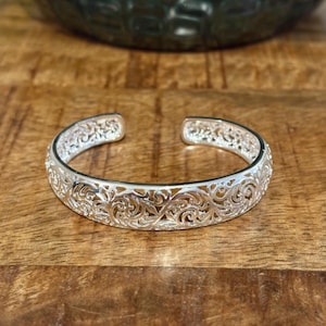 Bracelet jonc en argent pour femme, cadeau bijoux en argent sterling pour maman, cadeau bracelet jonc en argent pour elle, jonc jonc en argent pour femme