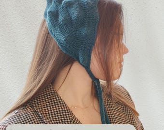 Chestnut Bonnet  Knitting Pattern, Handknitted Hat, Hat Knitting Pattern For Beginners