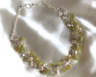 Jade and Pearl Necklace