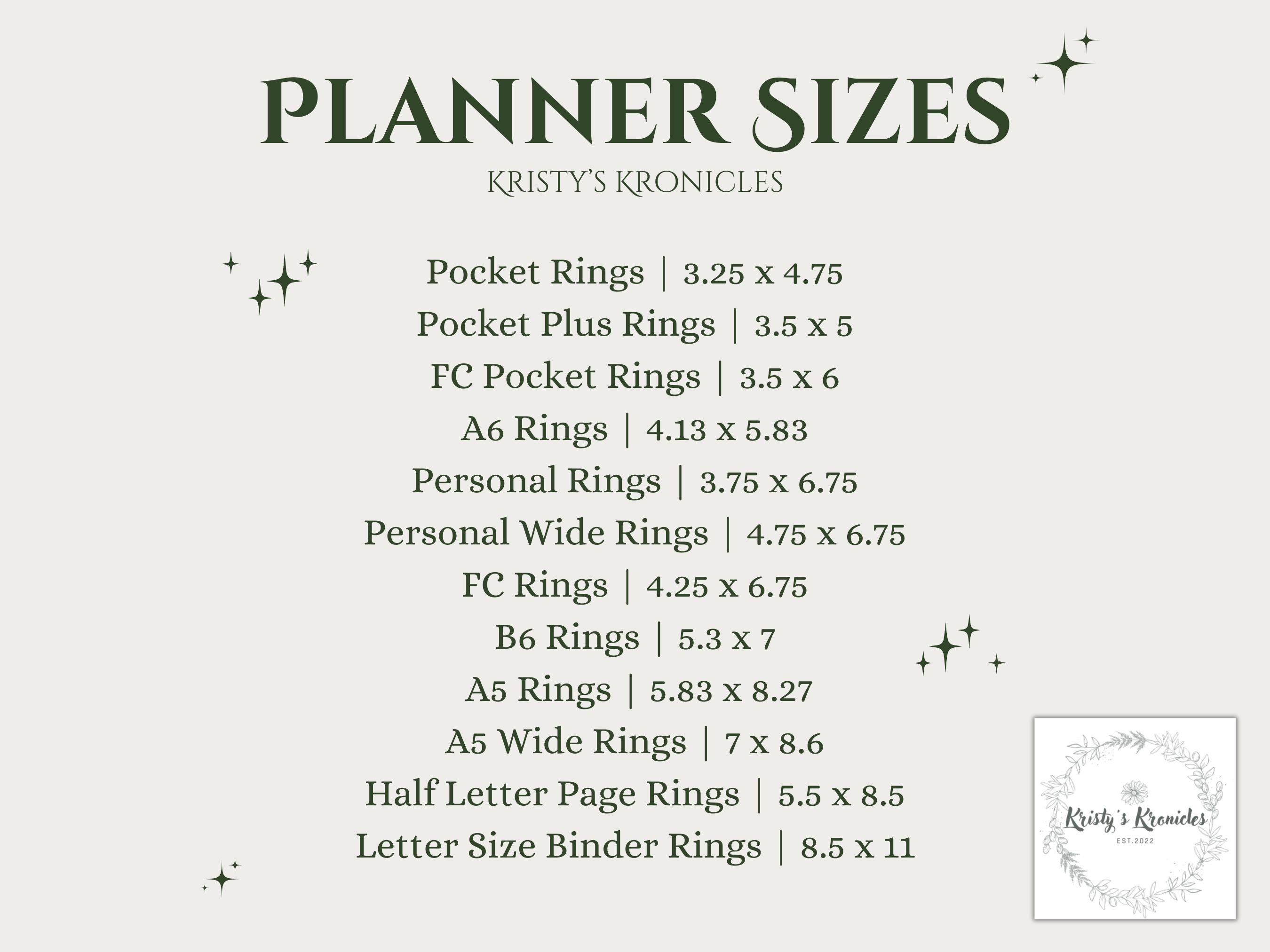 Printable Planner Dashboard | Pocket Planner Dashboard | Aesthetic ...