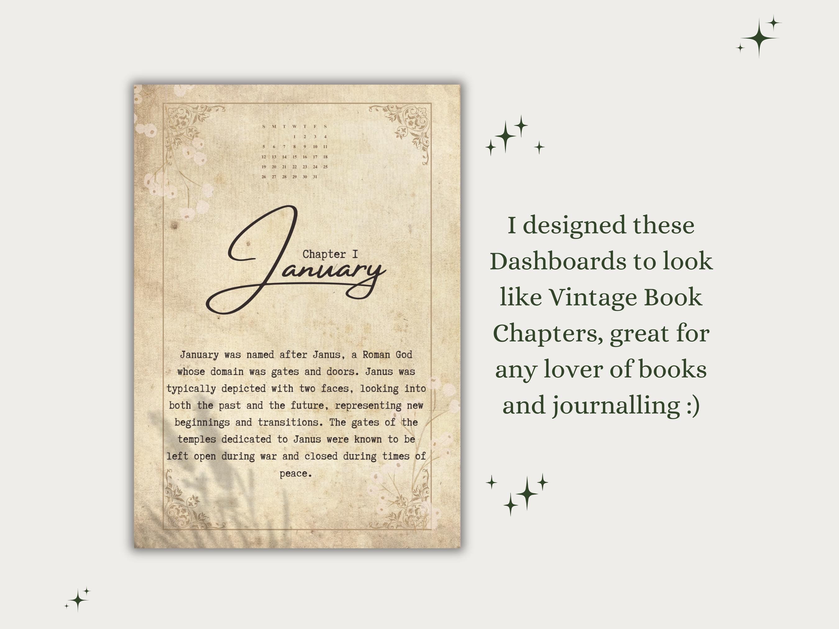 Monthly Dashboards Printable | Monthly Dividers | Dashboard Set | A5 ...