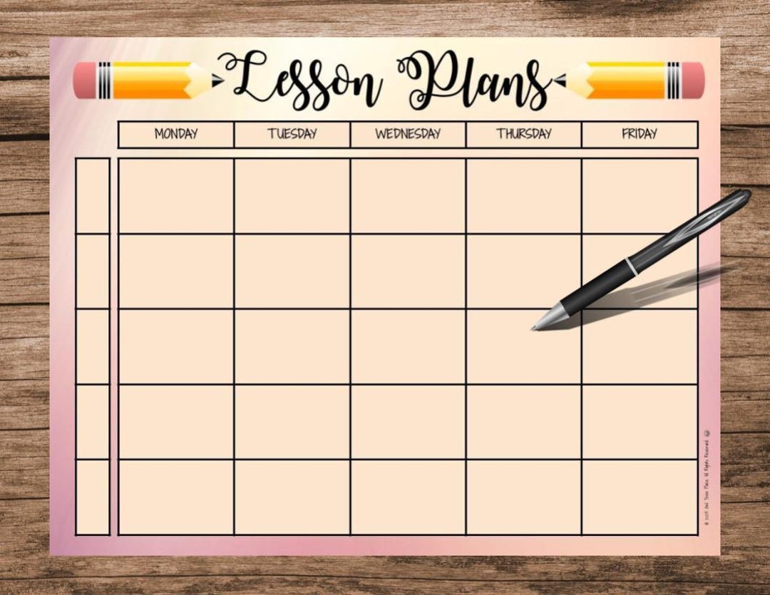 NEW!! *LESSON PLAN Template* Editable! Printable! Instant Digital ...