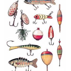 Fishing Tackle Art Print