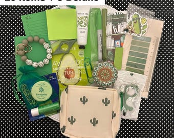 Aesthetic Essentials Mystery Box | Color Themed Self Care and Stationery Kit | Cute Practical Gift Box