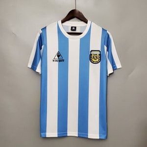 MARADONA #10 Home 1986 Argentina World cup retro vintage jersey, Jersey fan love Maradona, Gift fan love Argentina, Birthday Gift