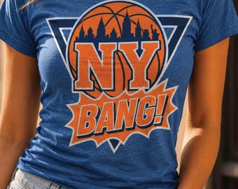 New York Basketball Skyline Graphic Tee (Digital Design)