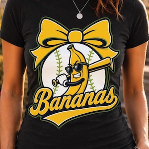 Funny Banana Baseball SVG Clipart (Digital Download)