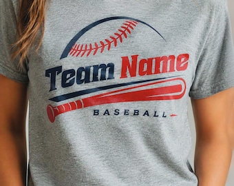 Custom Baseball Team Name SVG | Athletic Logo Cut File (Digital Download)