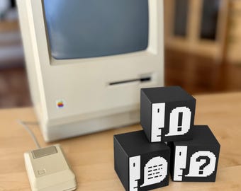 Classic Mac Desk Accessory | Macintosh Icon Alert Box, Vintage Apple Decor Gift