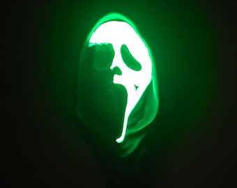 Overhaul | Glow in the Dark| Ghost Skeleton Face Bust Statue | Halloween | Horror