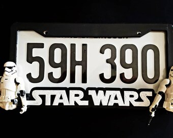 Handmade Star Wars Stormtroopers License Plate Frame Halloween Horror