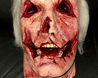 Halloween Severed Head Horror Prop Overhaul