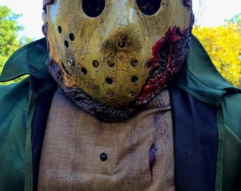 5.11 Ft Life-size Friday the 13th Jason Voorhees Animatronic Horror Collection Costume Prop Decorations