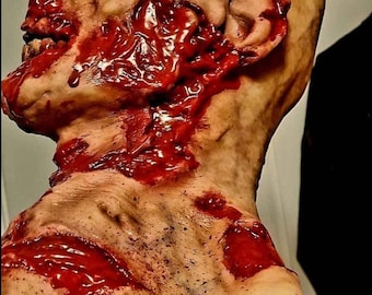 Original Film HBO Max "Neighbors" Immortal Silicone Full Zombie Mask w/ Blood (Only Copy)