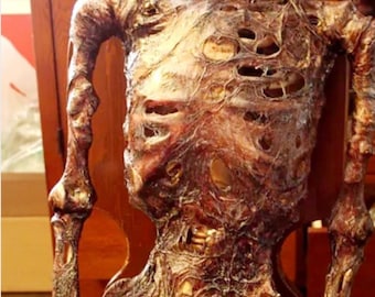 Custom Life-Size Decomposing Skeleton Corpse Halloween Horror Party Haunted House Props Skull Bones