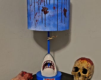 Jaws | Halloween Accent Lamp | Handmade Horror Lamp