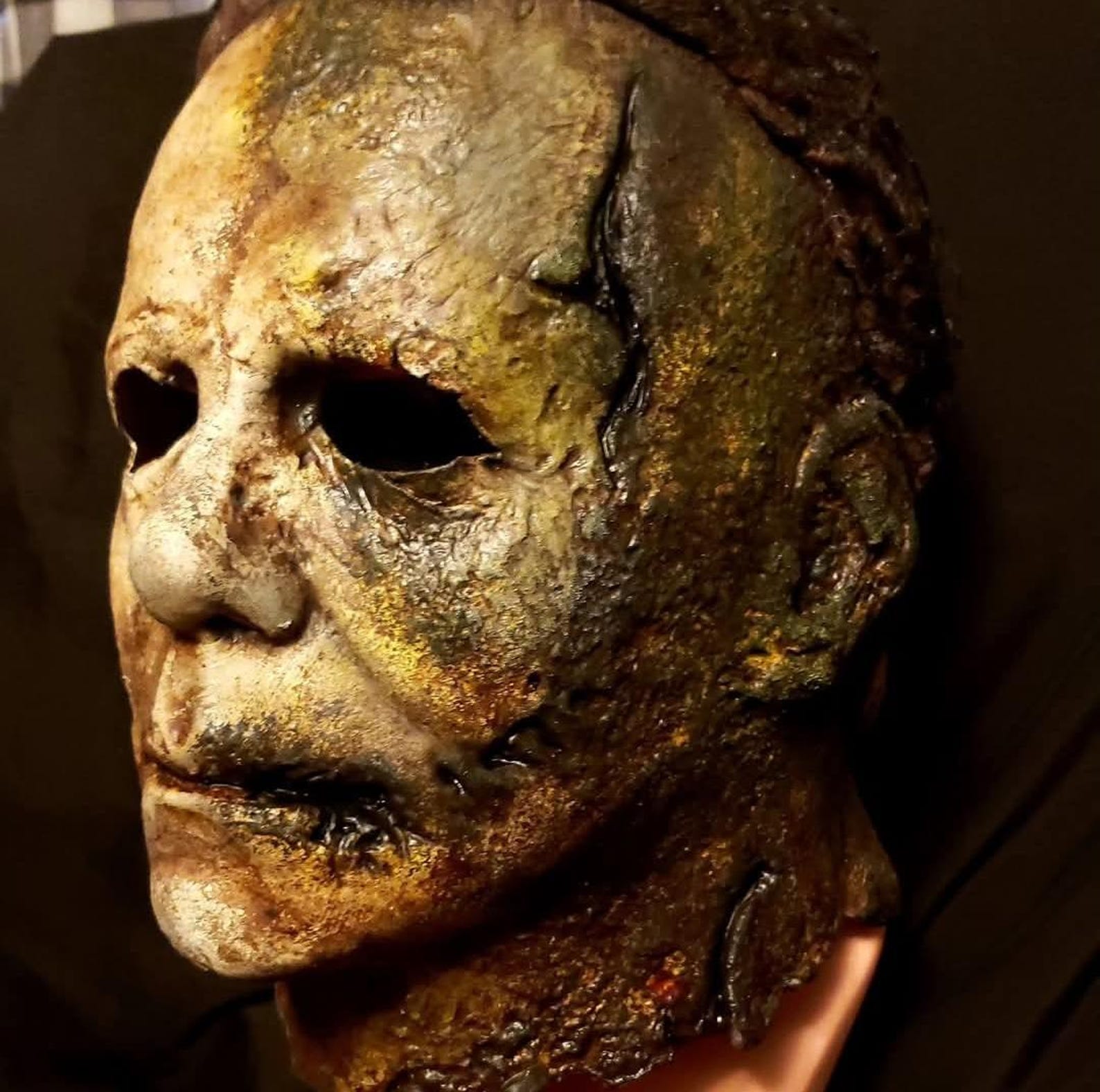 Halloween Michael Myers Mask Halloween Kills Horror Hand Painted Etsy Halloween Michael Myers Mask Halloween Kills Horror Hand Painted Etsy