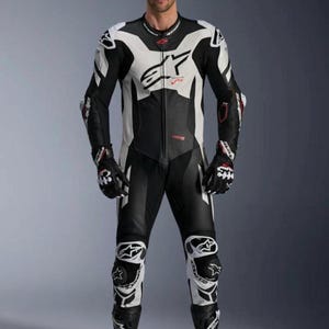 Alpinestars GP Plus V4 Motorbike Original Cowhide Leather Suit, Biker&#39;s Racing Motorcycle Suits